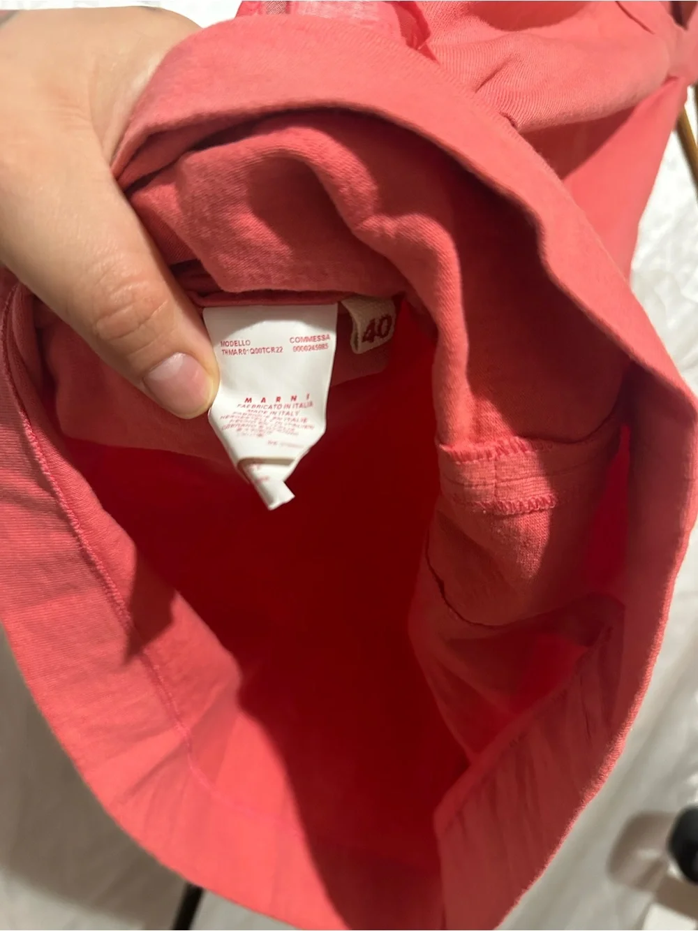 Marni Red Ruffle-Trim Tank Top - Picture 3 of 3